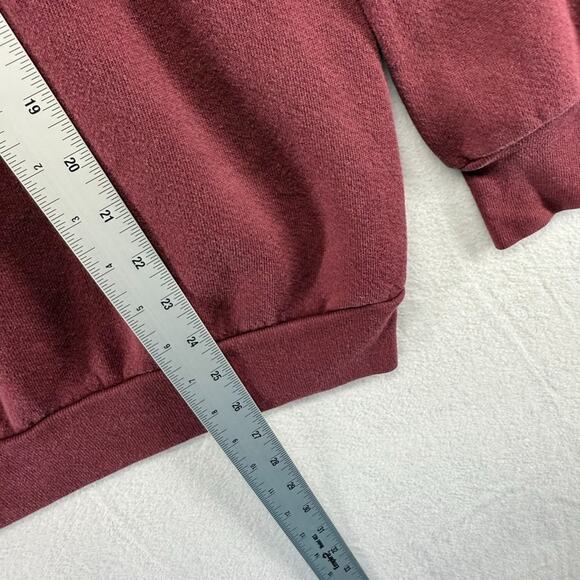 Vintage Howe Military Sweatshirt Men's Large Red Crewneck Graphic Spellout 90s - Picture 3 of 9